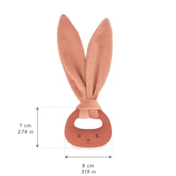 Kaloo Anneau de dentition en silicone lapin - Terracotta< Toute La Sélection D'idées Cadeaux|Anneaux De Dentition