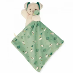 Kaloo Doudou chien Carré douceur Vert< Doudou Polyester Recyclé|Doudou Animal