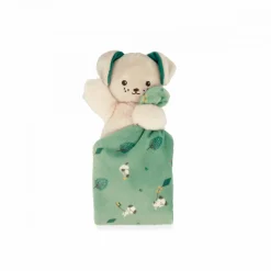 Kaloo Doudou chien Carré douceur Vert< Doudou Polyester Recyclé|Doudou Animal