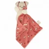 Kaloo Doudou chien Carré douceur Brique< Doudou Polyester Recyclé|Doudou Animal