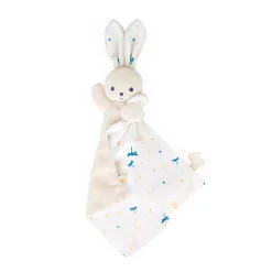 Kaloo Doudou lapin Carré douceur Blanc délicat< Doudou Polyester Recyclé|Doudou Lapin