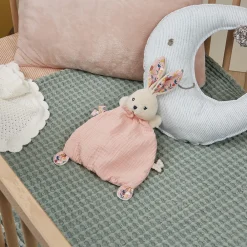 Kaloo Doudou lapin Rose Coquelicot< Doudou Rose|Doudou Lapin