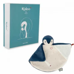 Kaloo Doudou manchot Bleu< Doudou Bleu|Doudou Animal