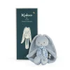 Kaloo Pantin lapin Bleu - 25 cm< Peluche Lapin|Doudou Bleu