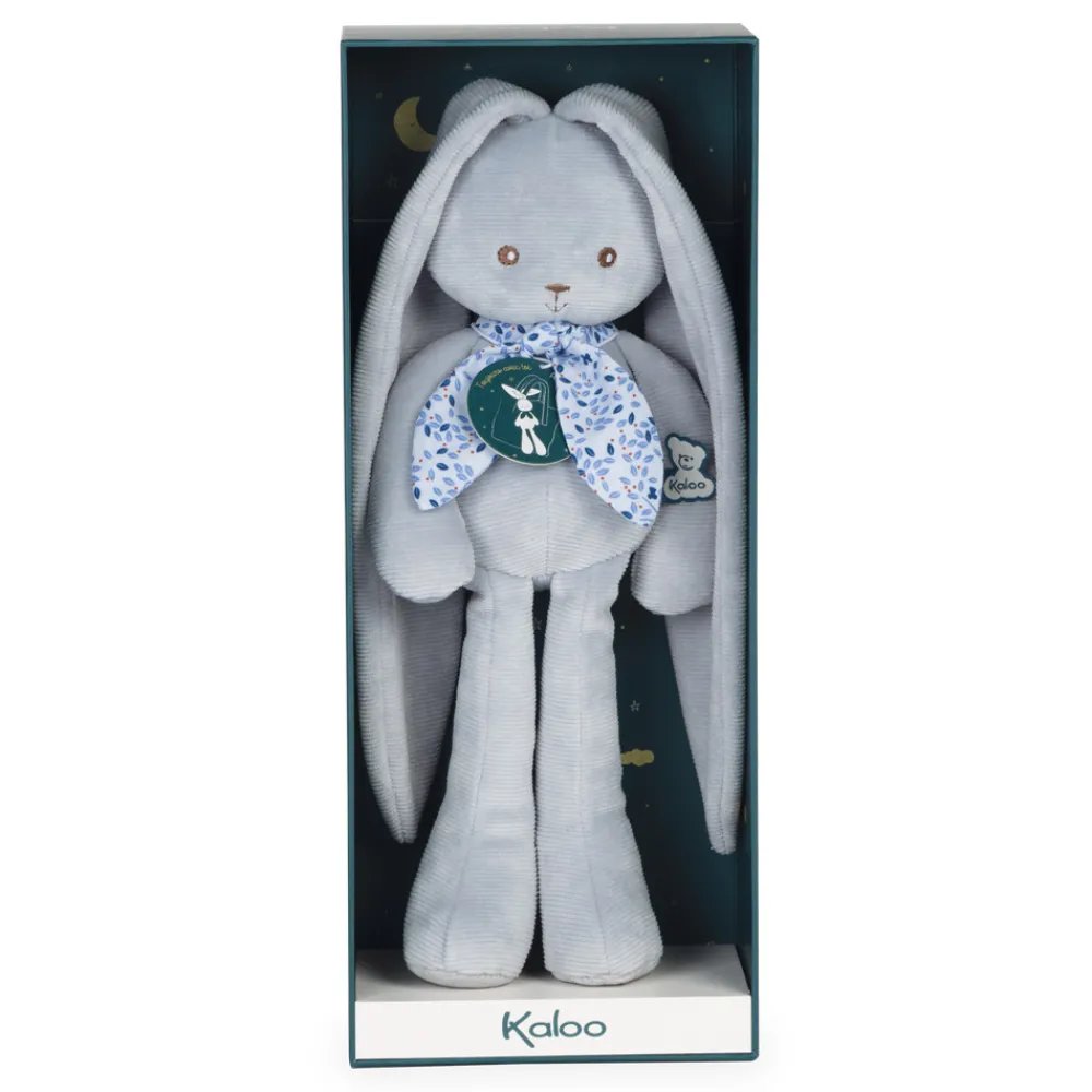 Kaloo Pantin lapin Bleu - 35 cm< Peluche Lapin|Doudou Bleu