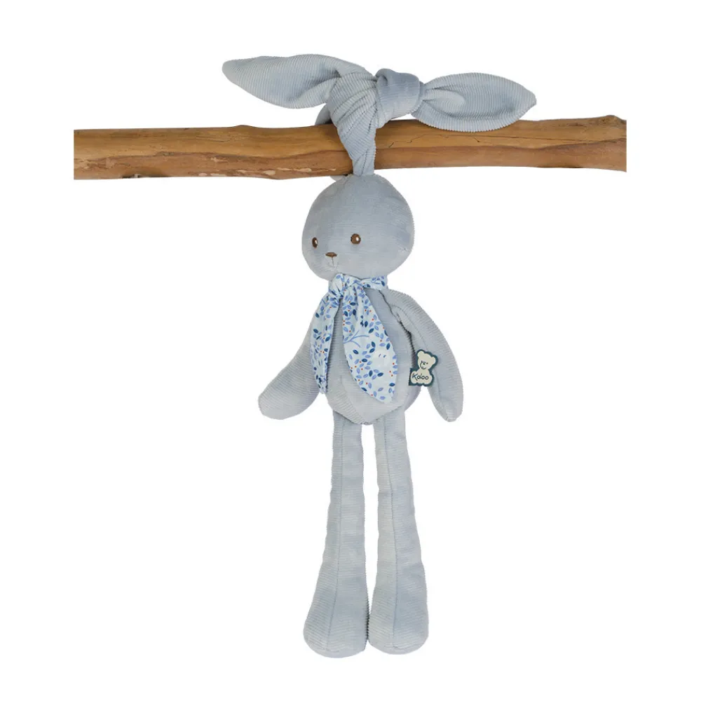 Kaloo Pantin lapin Bleu - 35 cm< Peluche Lapin|Doudou Bleu