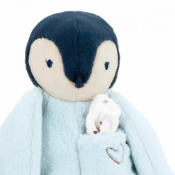 Kaloo Peluche à bisous manchot Bleu< Peluche Bleue|Peluche Manchot