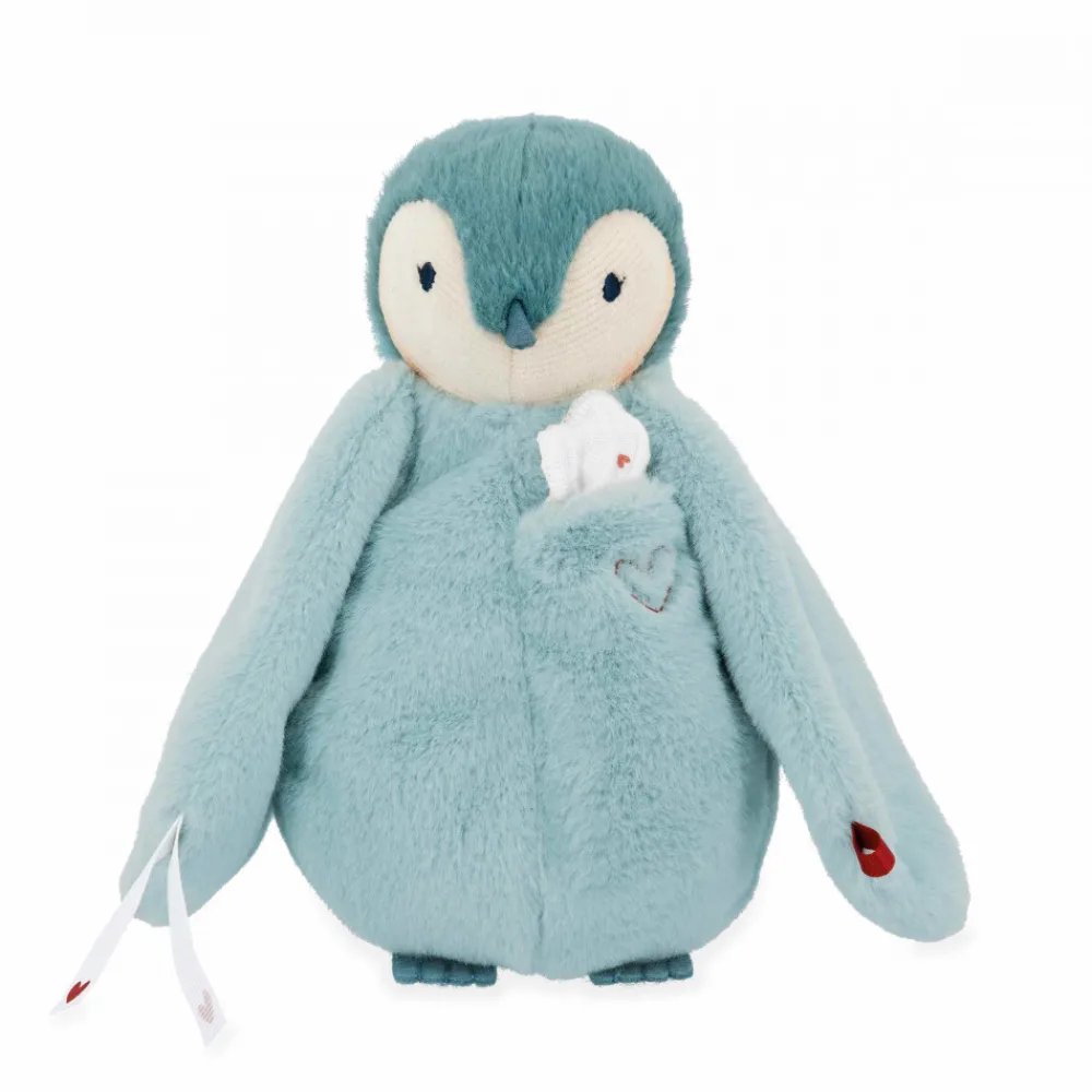 Kaloo Peluche à bisous manchot Vert< Peluche Manchot|Peluche Animaux