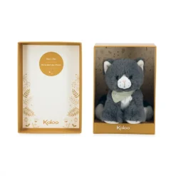 Kaloo Peluche chat Chamallow - 13 cm< Peluche Animaux