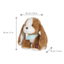 Kaloo Peluche chien Tiramisu - 17 cm< Peluche Animaux