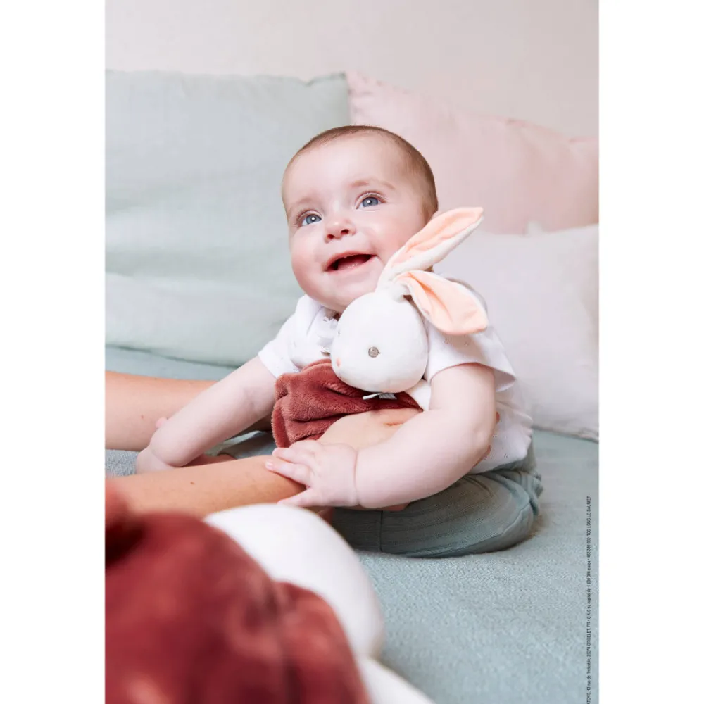 Kaloo Peluche lapin Bulle d'Amour Cannelle - 23 cm< Peluche Lapin