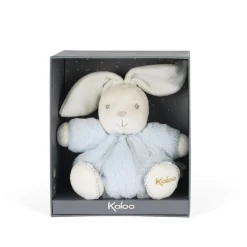 Kaloo Peluche lapin Patapouf Bleu - 15 cm< Peluche Lapin|Peluche Bleue