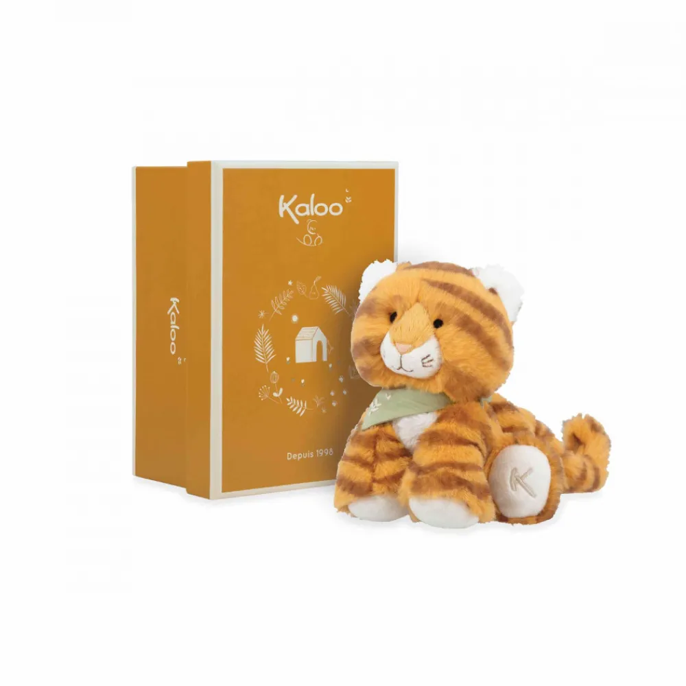Kaloo Peluche tigre Papaye - 13 cm< Peluche Animaux