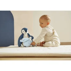 Kaloo Peluches manchots câlins Bleus< Peluche Bleue|Peluche Manchot