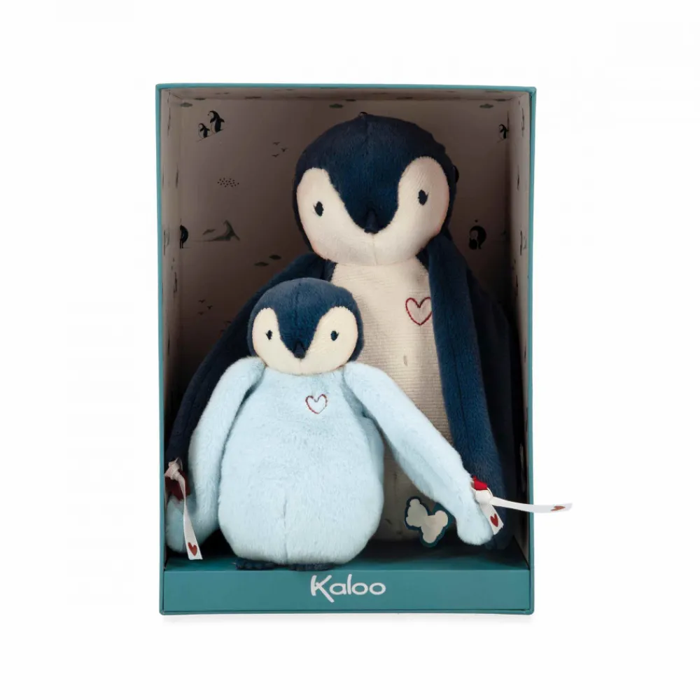 Kaloo Peluches manchots câlins Bleus< Peluche Bleue|Peluche Manchot