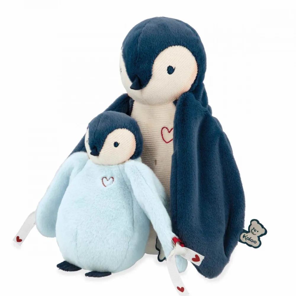 Kaloo Peluches manchots câlins Bleus< Peluche Bleue|Peluche Manchot