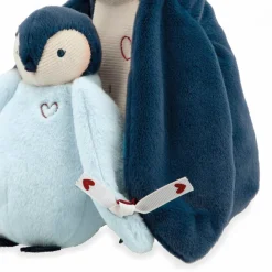 Kaloo Peluches manchots câlins Bleus< Peluche Bleue|Peluche Manchot