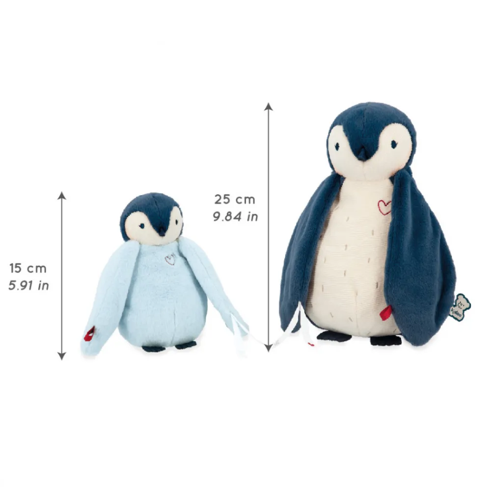 Kaloo Peluches manchots câlins Bleus< Peluche Bleue|Peluche Manchot